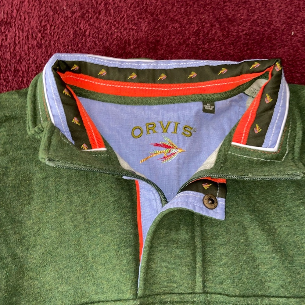 Orvis Half Button Pull Over Size: Xl Like New - image 2